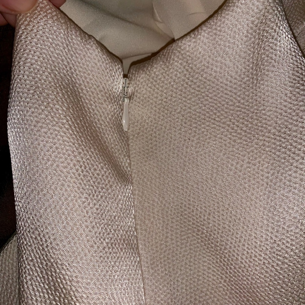 Donna Morgan Ivory Classic drape goddess dress - Picture 5 of 8
